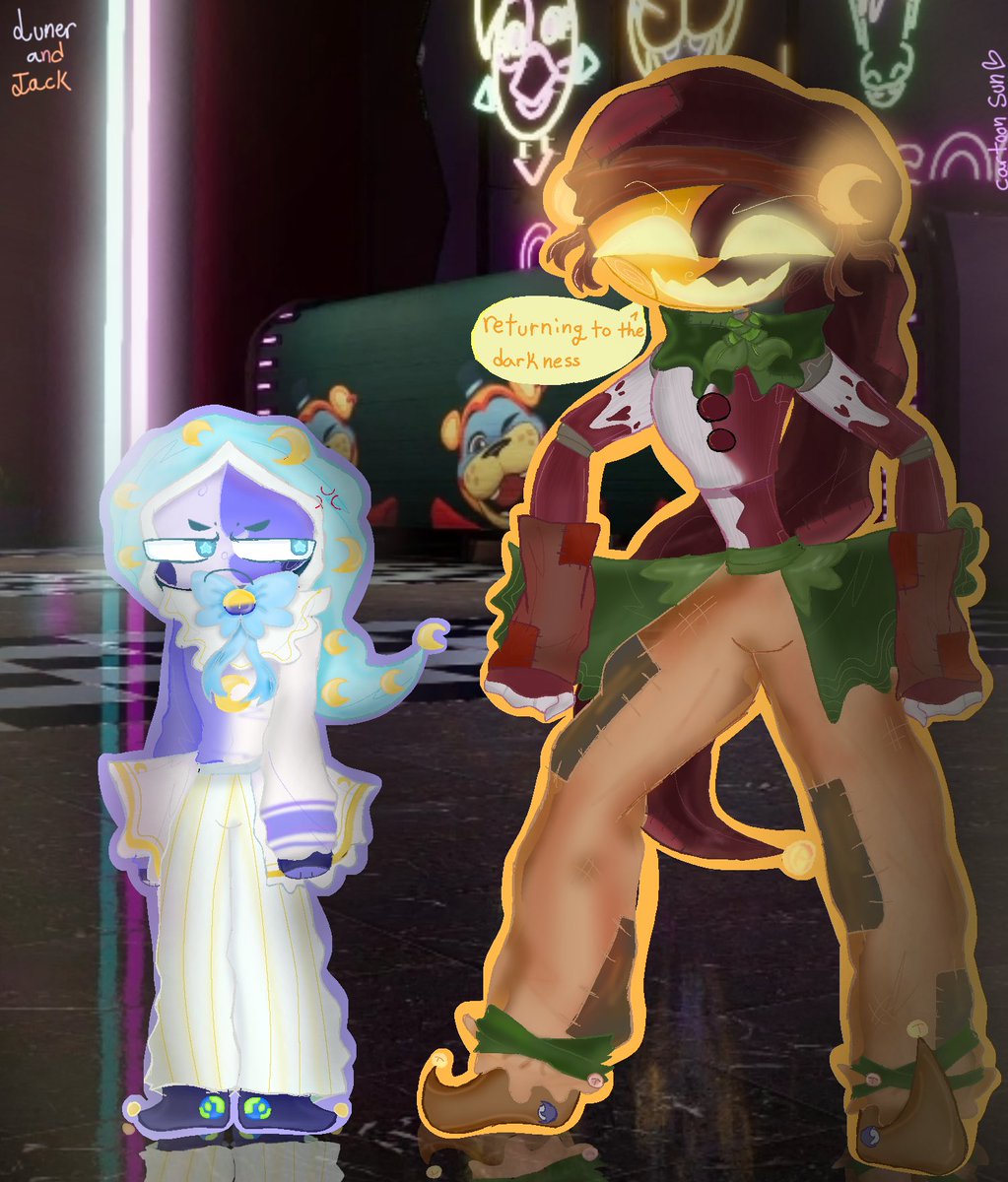 cat18382's tweet photo. LUNER AND JAKE-O-MOON /returning to the darkness >:]/ 

Hope you guys like it:D sun and moon show https://t.co/uspfKdpMvD
