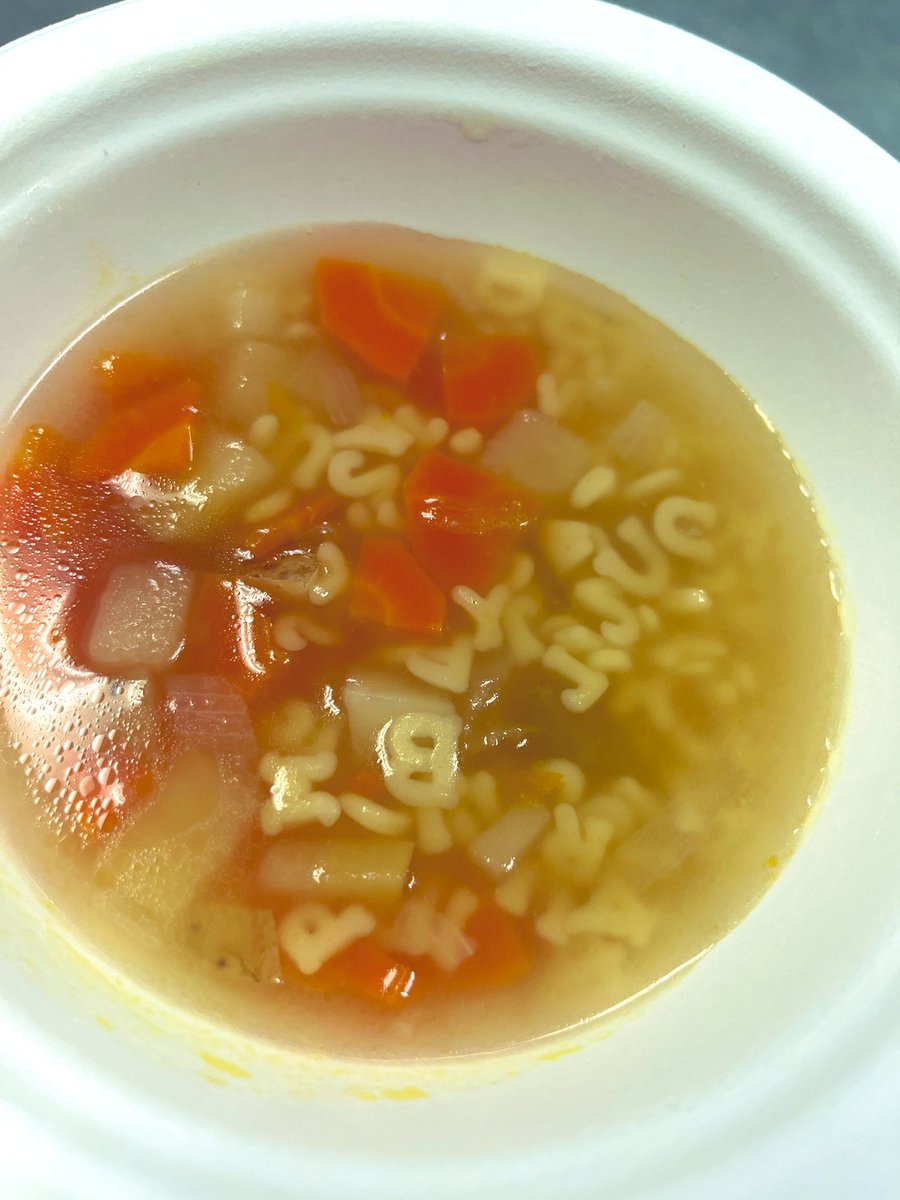 Parenting tip: Add alphabet noodles to your soup and it’s immediately more appetizing. More than half the class claimed they didn’t like soup before we made it, yet the pot was scraped clean. #soupday