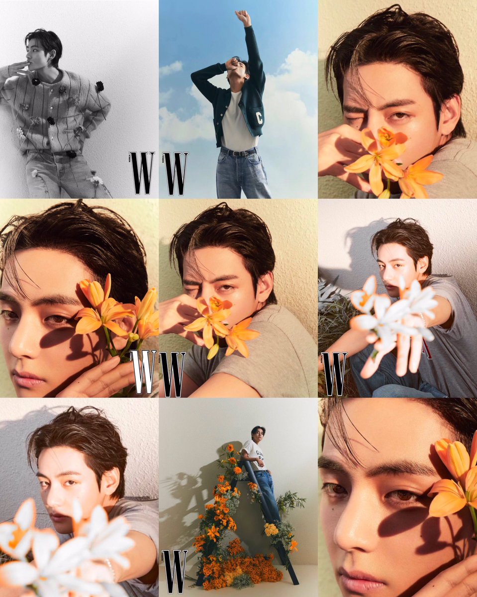 Taehyungimpact's tweet photo. V X WKOREA https://t.co/qAxl11iFg5