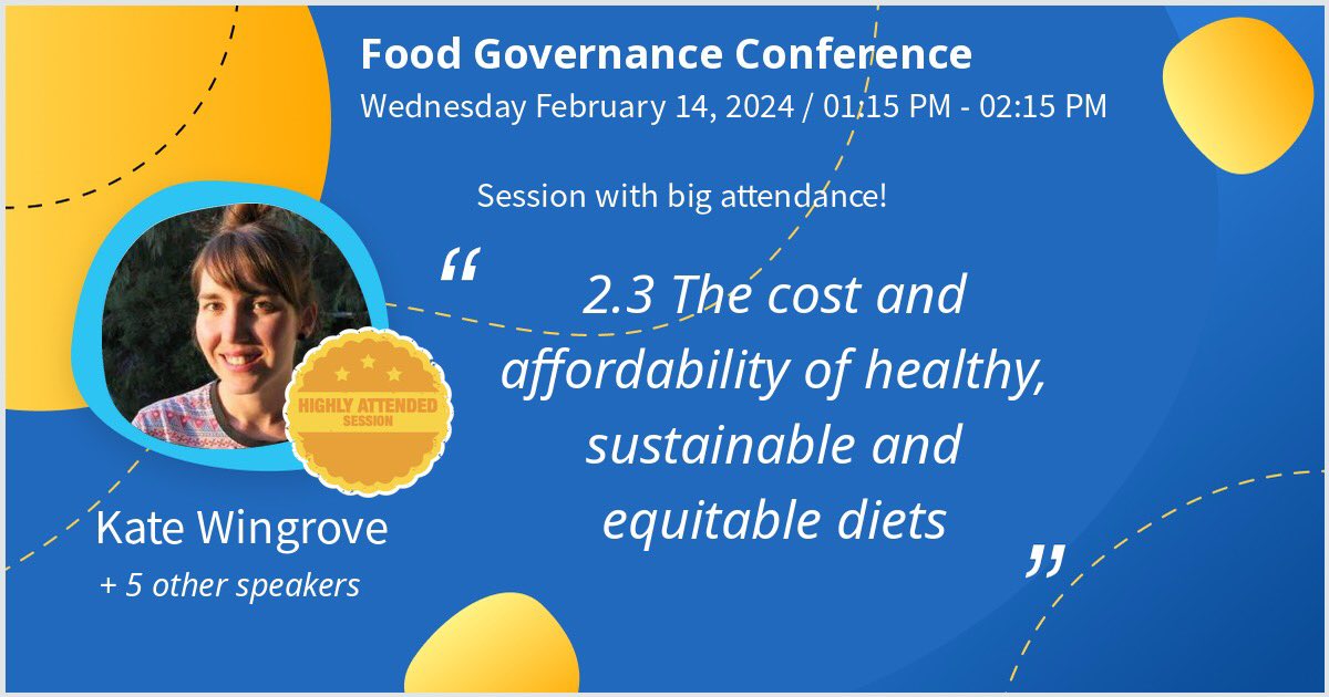 Looking forward to presenting preliminary results of our systematic review at #FoodGovernance2024 this afternoon 👏 @Rebecca_L_L @McNaughtonSarah