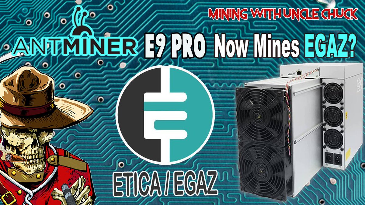Antminer E9 Pro I'm Mining EGAZ? What? Is It Profitable? Under The 2GB DAG Size?
⬇️Video Link⬇️
youtu.be/Ilj9UC2FDJ8
<a href="/BITMAINtech/">BITMAIN</a> <a href="/eticaprotocol/">Etica</a> <a href="/xeggex/">XeggeX</a>  #Bitcoin #Crypto