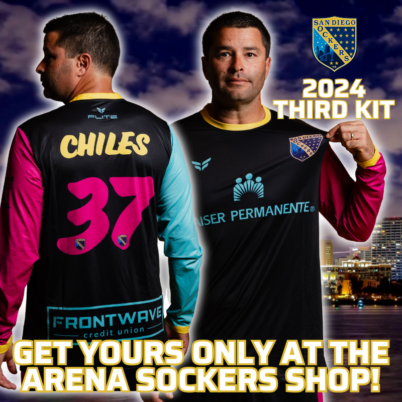 SanDiegoSockers's tweet image. Debuting on Thursday!!!!
Get yours first at the @PechangaArenaSD Sockers Shop at the Sockers v Outlaws match.

Online Sales Begin Monday!

#LeaveALegacy 
@MASLarena
#ThirdKit