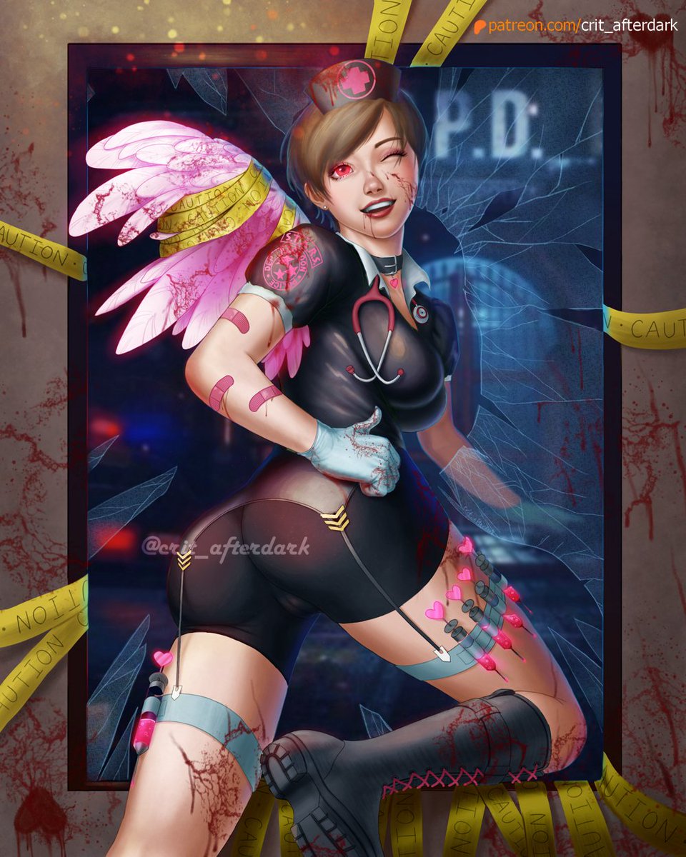 Cupid nurse Rebecca is here to patch your wounds and kiss it all better 💖🏹

She might bite at night though 🫦

Happy Vday 💖