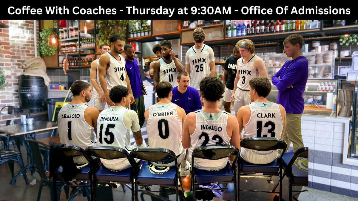 Come listen to Associate Head Coach Jimmy McSorley speak at Coffee with Coaches this Thursday at 9:30AM! It will be at the Southwestern College Welcome Center - 100 S College St.