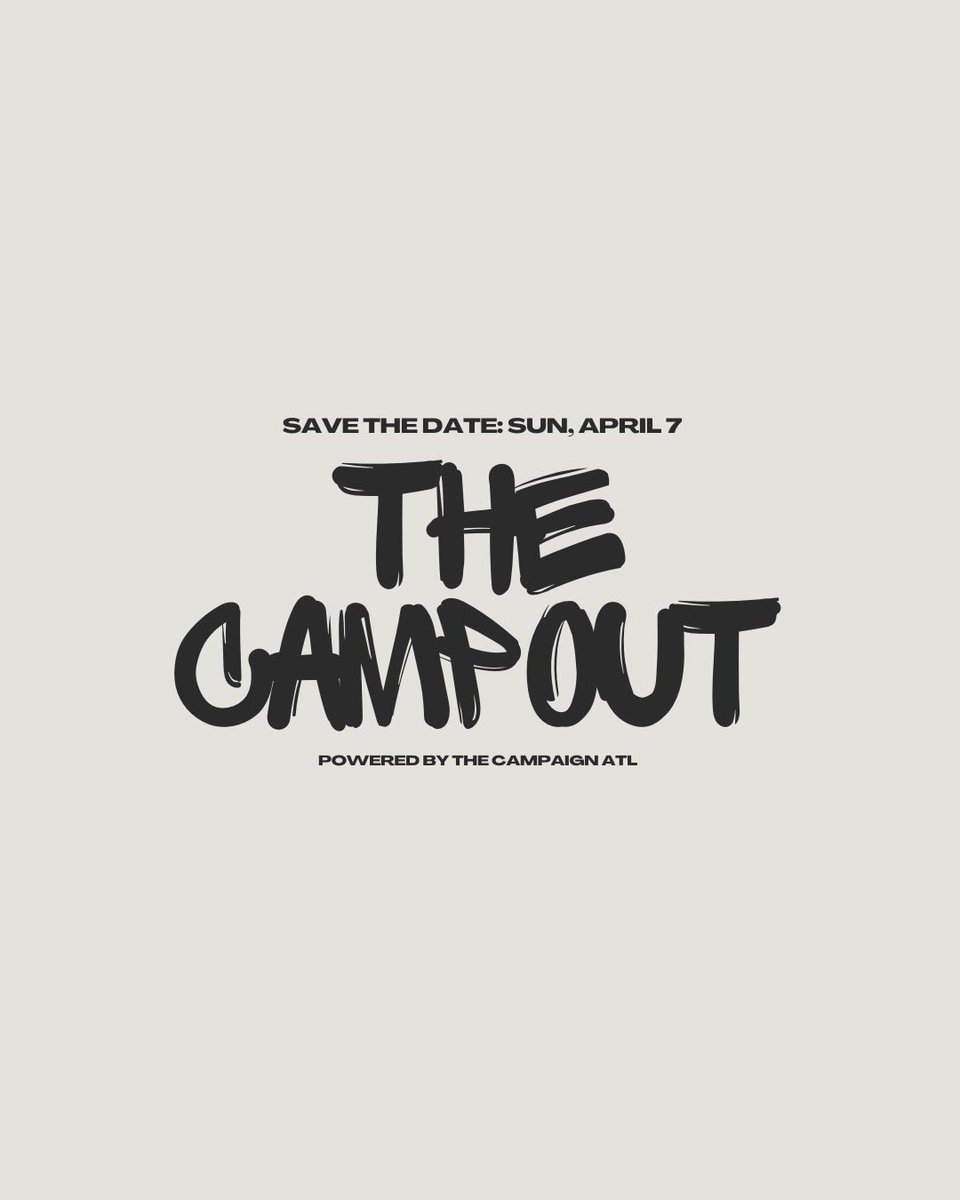 Shhh, Save The Date. 

Slots open up tomorrow.

Don’t miss it. #TheCampaignATL