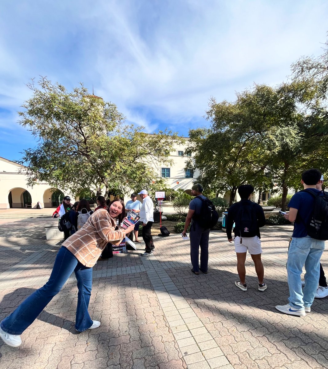 Julia Cartwright (@jcartwrightt13) on Twitter photo SHOOT YOUR SHOT! 💜🥰
The <a href="/tpusastudents/">TPUSA Students</a> at SDSU celebrated loving America this week! 🩷🇺🇸 SHOOT YOUR SHOT! 💜🥰
The <a href="/tpusastudents/">TPUSA Students</a> at SDSU celebrated loving America this week! 🩷🇺🇸