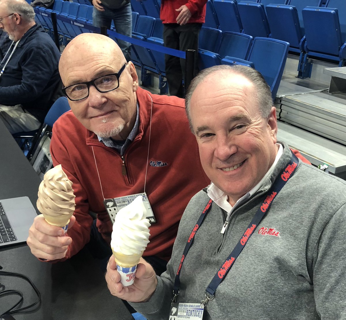 Famous Rupp ice cream!  Perks with this job…