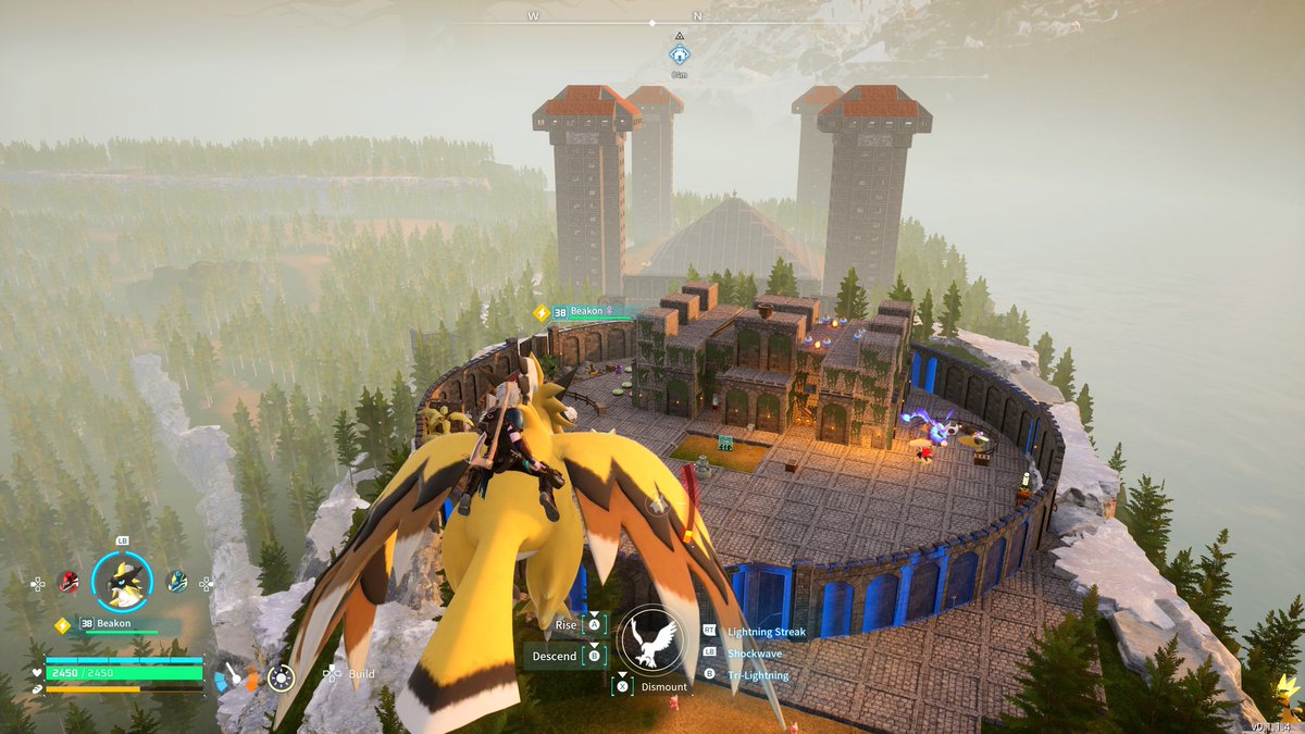F34RSkullbone's tweet image. I don't know what else to build 😅 just building random stuff at this point. #Palworld #palworldbase