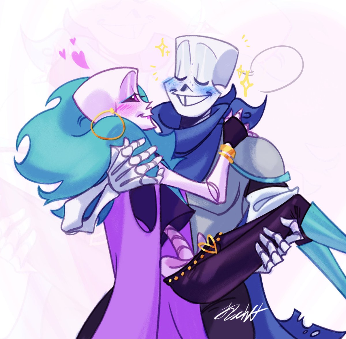 Happy Valentine's Day! Drew my beloved ship cuz.....cuz..just look at them they`re such a babyboys..  #swapsans #lustsans