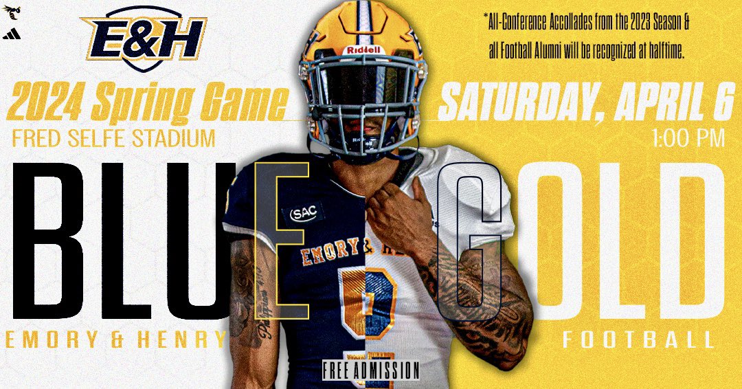 Mark your calendars & set your clocks for the 1:00pm Kickoff of our 2024 Spring Game‼️🗓️⏰ We encourage any & all Football Alumni to attend where they will be recognized at half-time along side our 2023 SAC All-Conference Awards winners. #GoWasps #BlueCollarGoldStandard