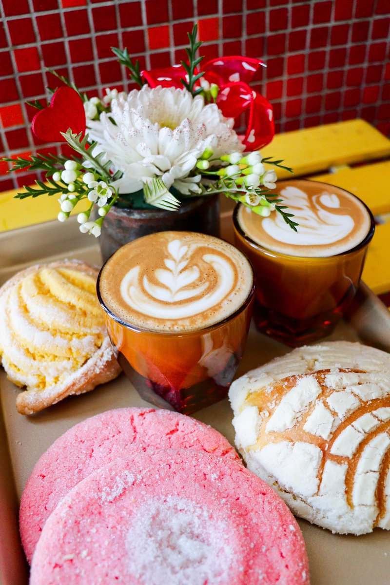 Valentine’s Day Only Special! Buy 2 Chocolate Raspberry Cortados and receive a free Concha or Cookie to share.

#happyvalentinesday2024 #sandiego #cafemoto #barriologan #SanDiegoCoffee #SanDiegofood