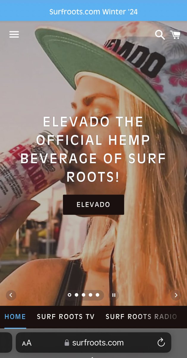 So stoked to have ELEVADO on board! It's Surf Roots' new Official Hemp Beverage, a Non-alcoholic Cannabis Cocktail. Delicious flavors and no hangovers. Coming in March you'll be able to find it everywhere and get elevated!🍹🍃🤙🤙 

SurfRoots.com
ElevadoDrinks.com