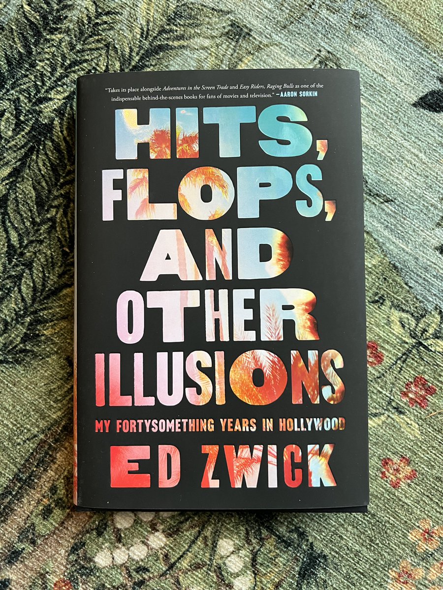 Preorder just came thru! CAN’T WAIT to read this true account from the entertainment legend @EdwardZwick1