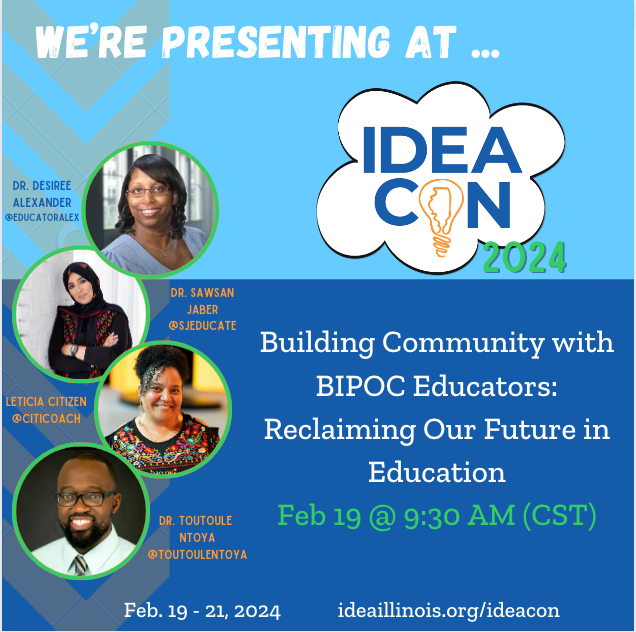 CitiCoach's tweet photo. ✈️ From #NCCE in Seattle to #IDEAcon in Schaumbaug...
⏳ We are < a week away from fun-filled days which include me joining learning spaces w/fam, thought-partners, & friends.
@ideaillinois #3DQuiltCodes #HyperDocs #BIPOCEducators @SJEducate @educatoralex @ToutouleNtoya https://t.co/162TJqDxcg