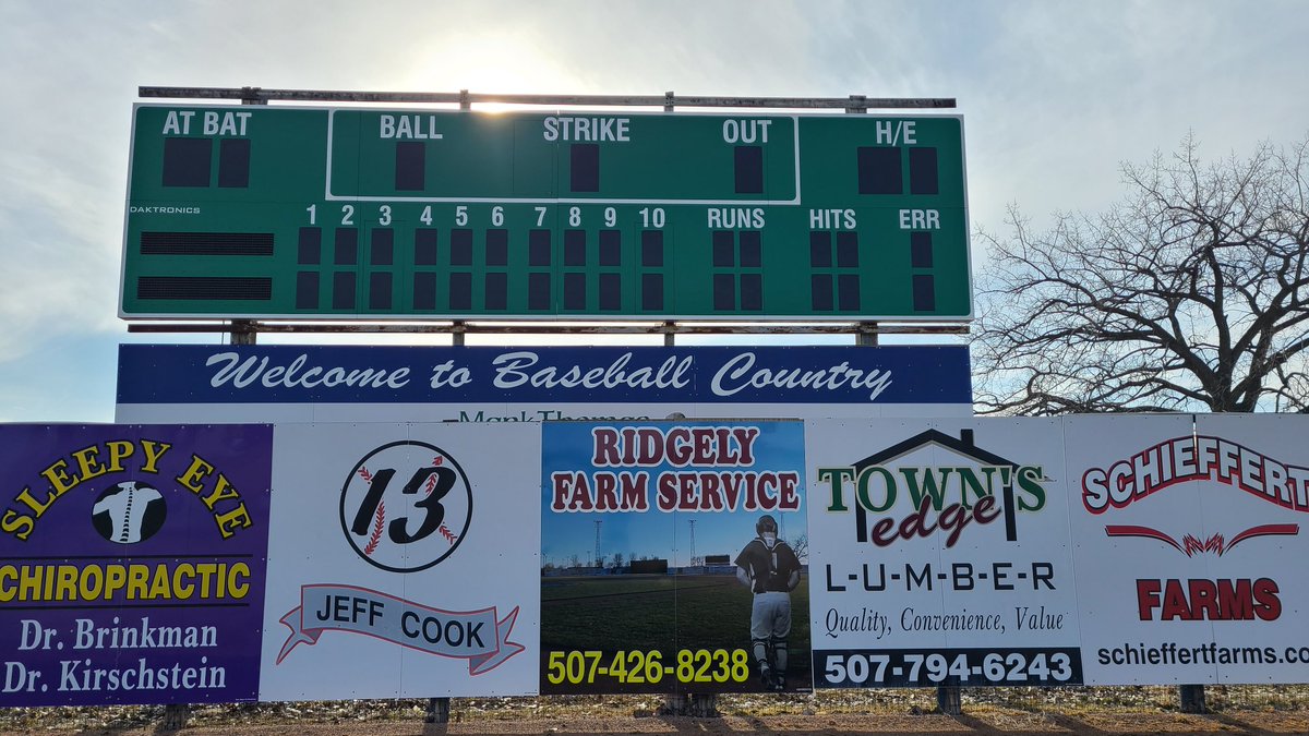 SEIndians's tweet photo. New scoreboard is in! Thanks to all those that helped and donated!! https://t.co/PA5Rowfpfu