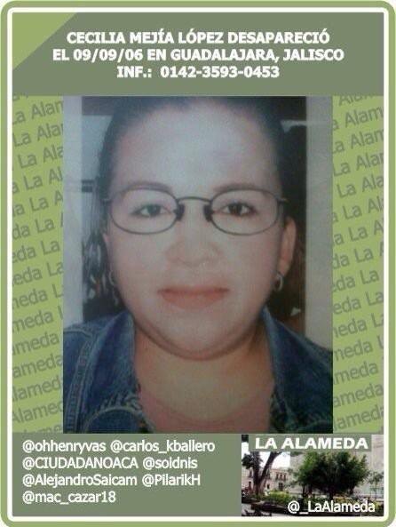 #TeBuscamos Cecilia Mejía López. Guadalajara, Jalisco  #Jalisco #Guadalajara
