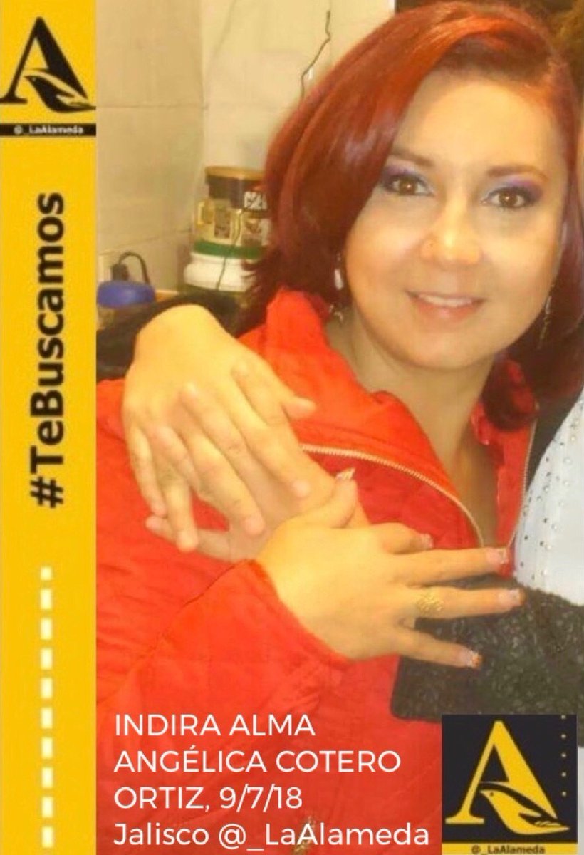 #TeBuscamos INDIRA ALMA ANGÉLICA COTERO ORTIZ, 9/7/18, #Jalisco