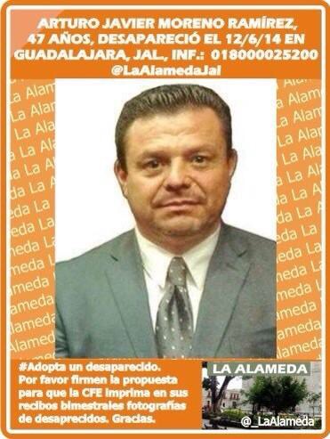 #TeBuscamos Arturo Javier Moreno Ramirez. Guadalajara, Jalisco  #Jalisco