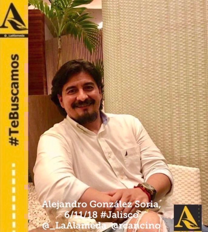 #TeBuscamos Alejandro González Soria, el 6/11/18 #PuertoVallarta #Jalisco vía <a href="/rcancino/">Roberto</a>