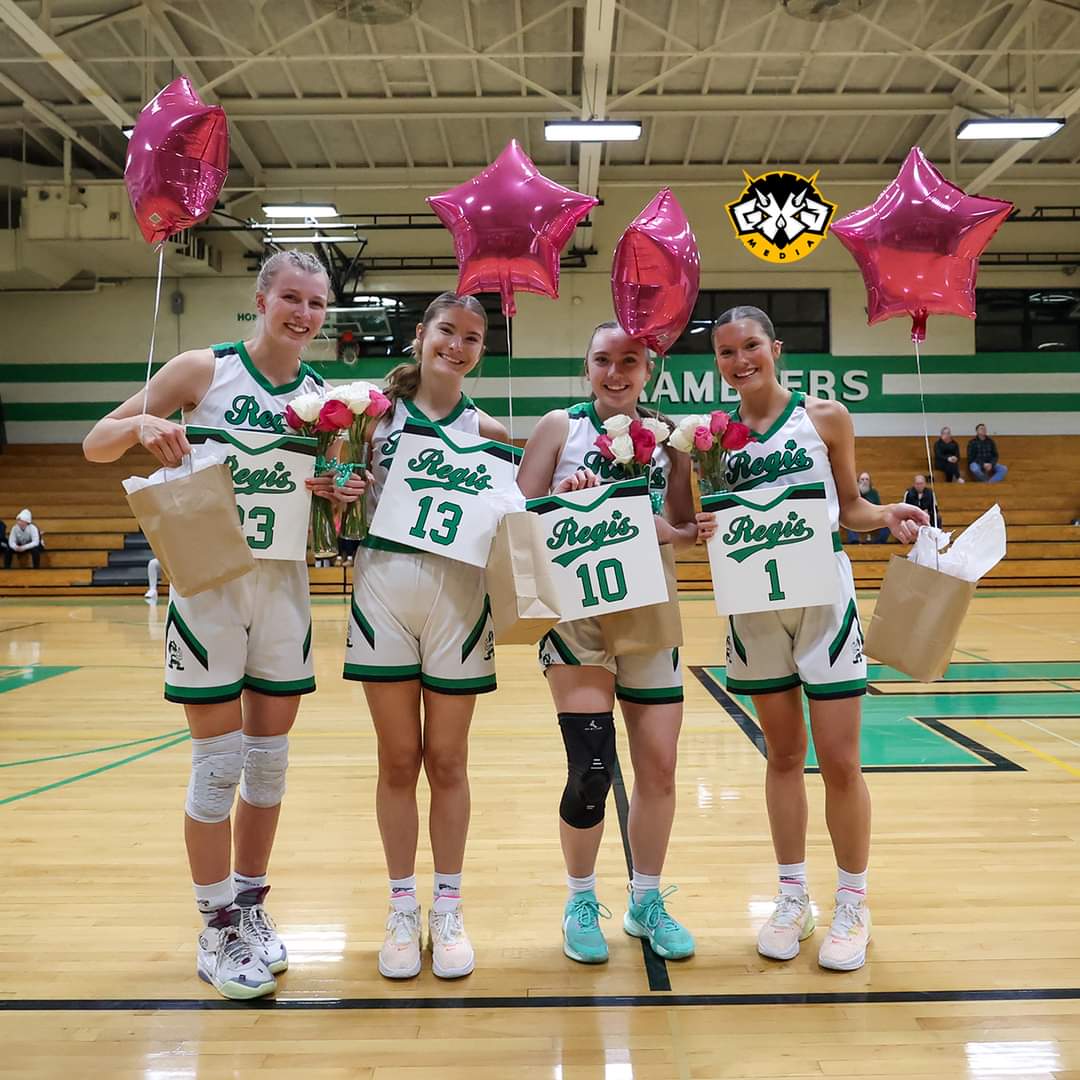 Senior night and senior gifts for the 4 seniors!  Congrats and we'll deserved!