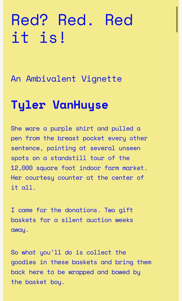 BlogbertWrite's tweet photo. @not_a_tyler has blessed Blogbert with its first piece of fiction. Everyone say “Thank you, Tyler!” https://t.co/i5pQN26z0j https://t.co/svmWjcXpdd