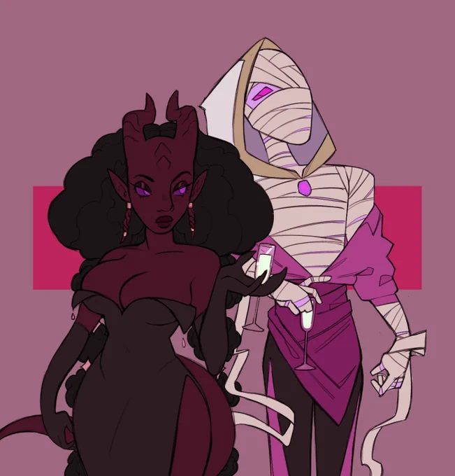 Kel and Syn cause they're fun to draw (Syn owned by ) + speeddraw 