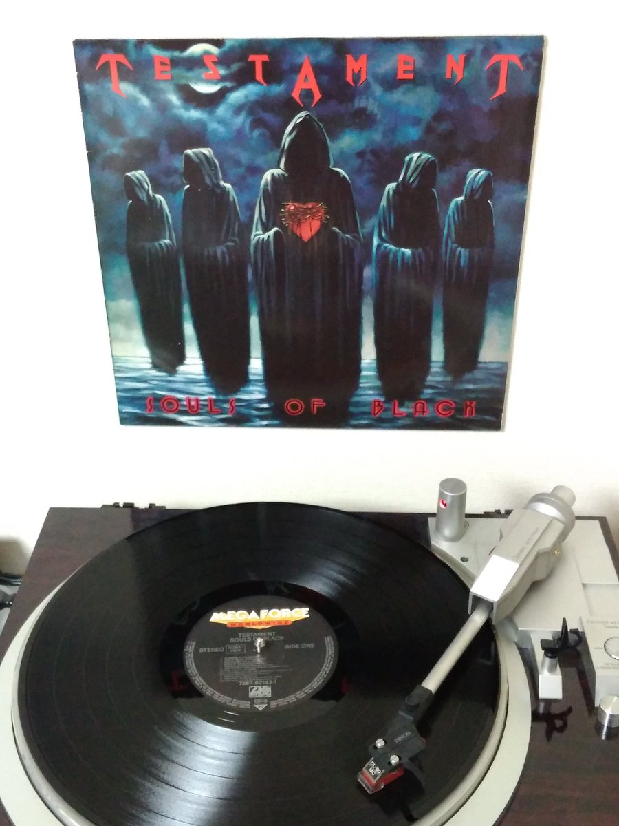 Testament - Souls of Black (1990) #nowspinning #NowPlaying️ #アナログレコード #vinylrecords #vinylcommunity #vinylcollection #heavymetal #thrashmetal #testamentband