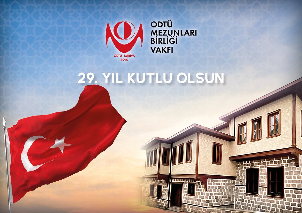 odtumebiva's tweet photo. Kuruluşumuzun 29 uncu yılını kutluyoruz.

1995 yılında bir grup genç ODTÜ mezunu tarafından kurulan Vakfımız her geçen gün daha da büyüyor.

Hep birlikte nice yıllara!! https://t.co/OzeQZsUFKL