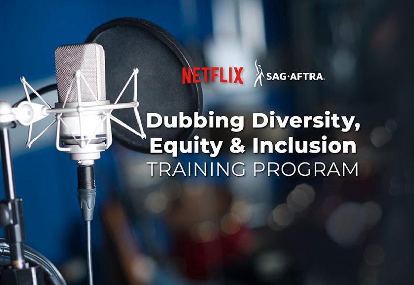 Hey @netflix & @sagaftra r doing another #Dubbing #dei Training Program. Did it. Got a gig out of it. I am hoping to do more?!😉 Thank you @RoundaboutEnt @TheJoeLynch I encourage any members who fit the criteria to apply. We all need revenue streams. #payitforward #netflix