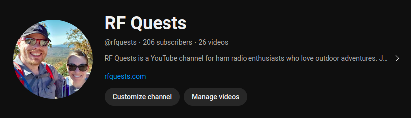 rebeccakeyphd's tweet photo. Right before #hamcation2024, I exceeded 200 subscribers on YouTube, where I published the first video on RF Quests just over a year ago. Thanks to all who subscribe and watch @bkgreve and I go outside and play radio! #rfquests #hamradio #amateurradio #POTA #SOTA #gastateparks https://t.co/sZoazLSIDj