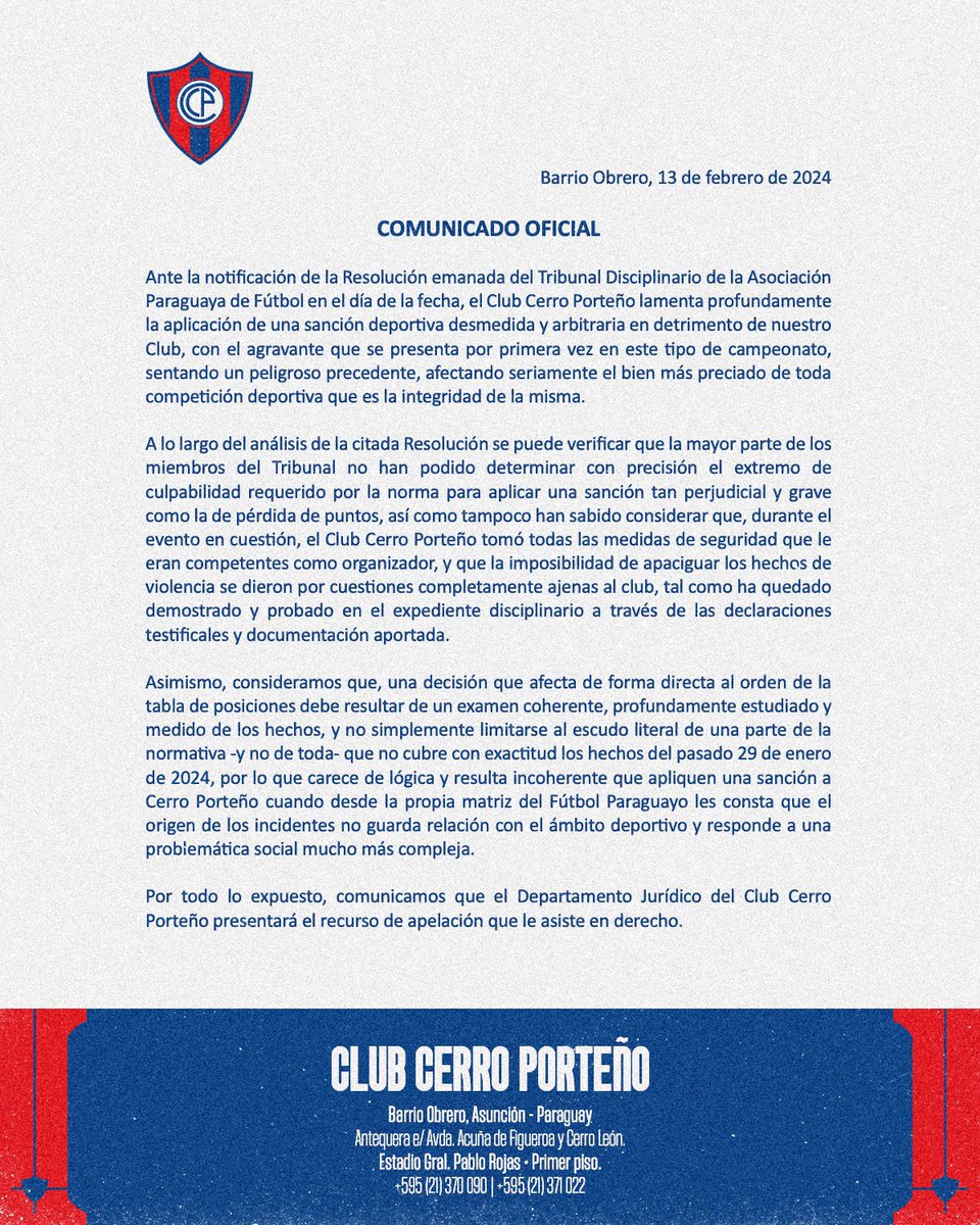 CCP1912oficial's tweet photo. Comunicado Oficial. https://t.co/VuPEHtW4zH