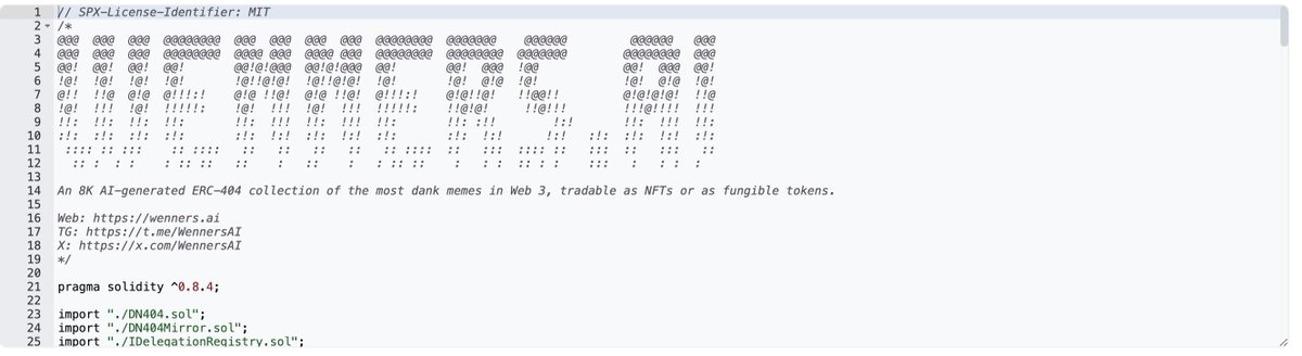 The Wenners 404 presale will be launching within the next 24 hours under the ticker $WEN404. It uses the amazing #DN404. Special features to support presale. 🚀

Shoutout to the avengers: <a href="/optimizoor/">vectorized.eth</a> <a href="/0xCygaar/">cygaar</a> <a href="/0xjustadev/">0xjustadev.eth (⛽️,📉)</a> <a href="/0xQuit/">Quit</a> <a href="/AmadiMichaels/">Michael Amadi</a> 
#ERC404NFT