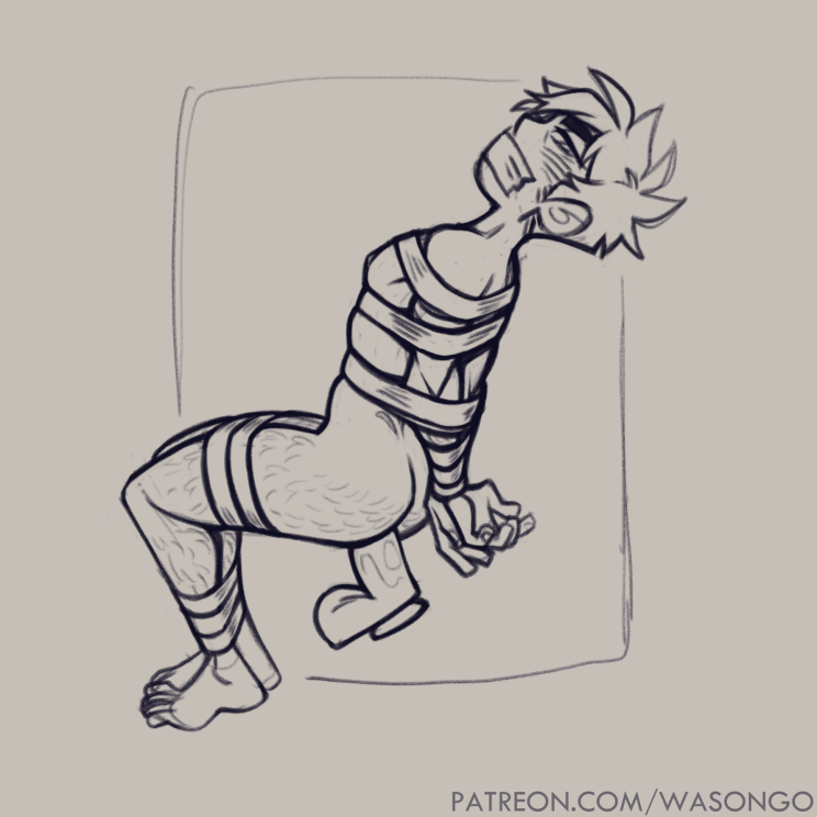 KomuvitanD's tweet photo. bak in tape bondage request

high-res sketch and final color on this will be available on patreon https://t.co/YK22ieNVxh
