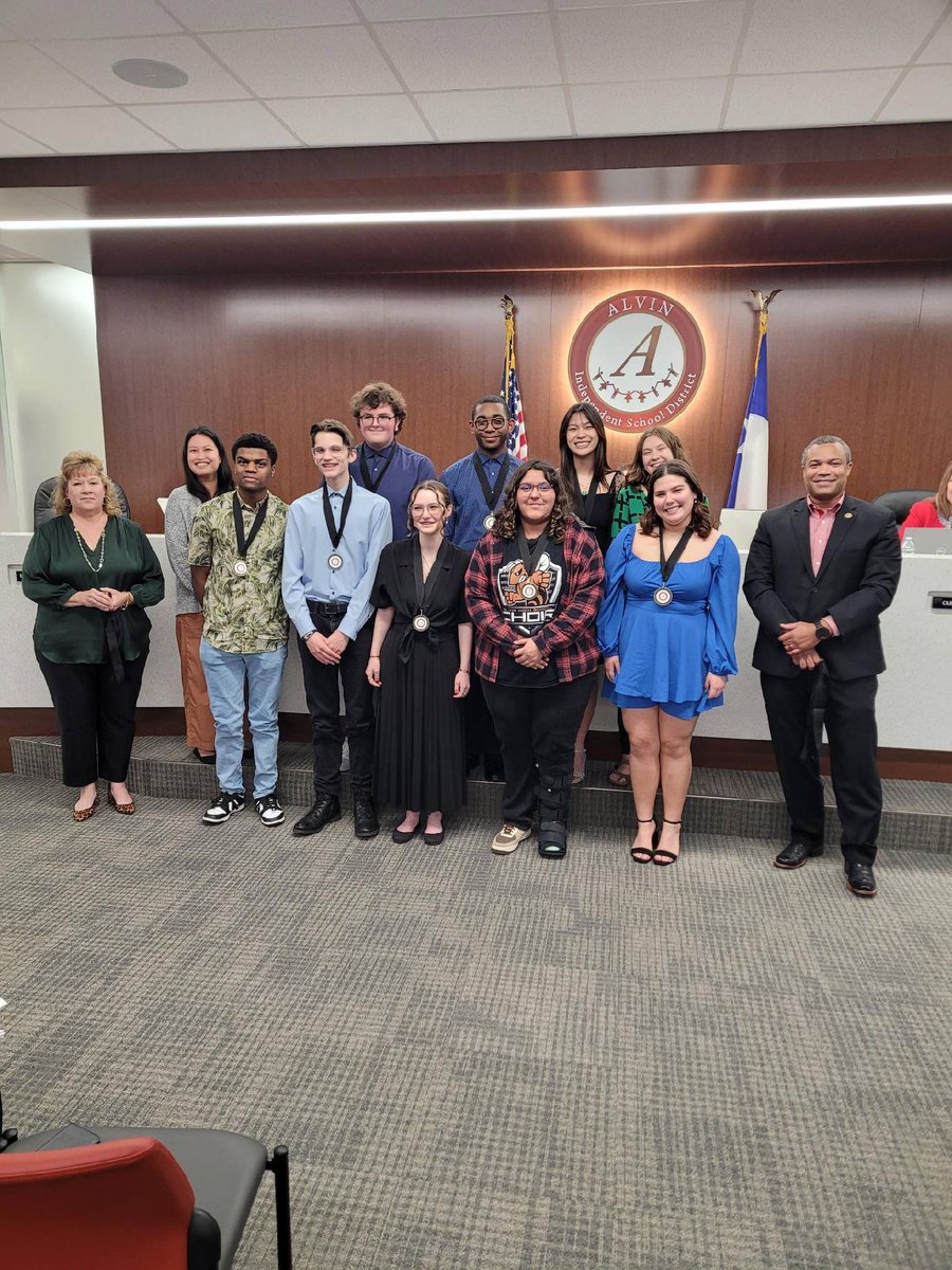 All State students recognized at the AISD school board meeting!