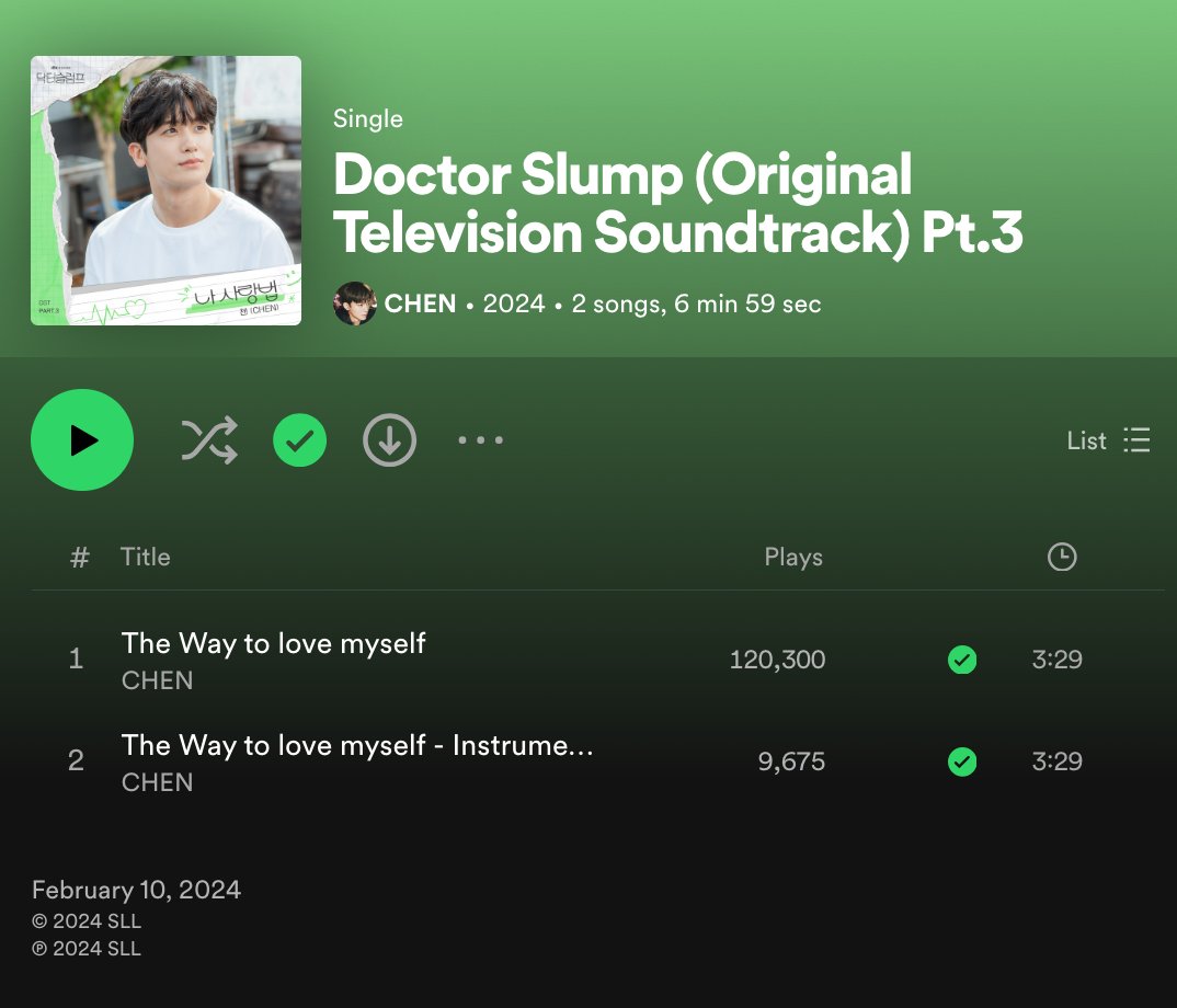 ForChenUnion's tweet photo. Chen - The Way to love myself (Doctor Slump OST Pt.3) has reached 120,300 streams on Spotify

🔗https://t.co/dtWxXW5Uc0

Keep it up! You can also listen on Stationhead: https://t.co/0GmQiSJCbu 

#첸_OST_나_사랑법 #CHEN #첸 #종대 #김종대 @CHEN_INB100 https://t.co/VF6pyTBPOL
