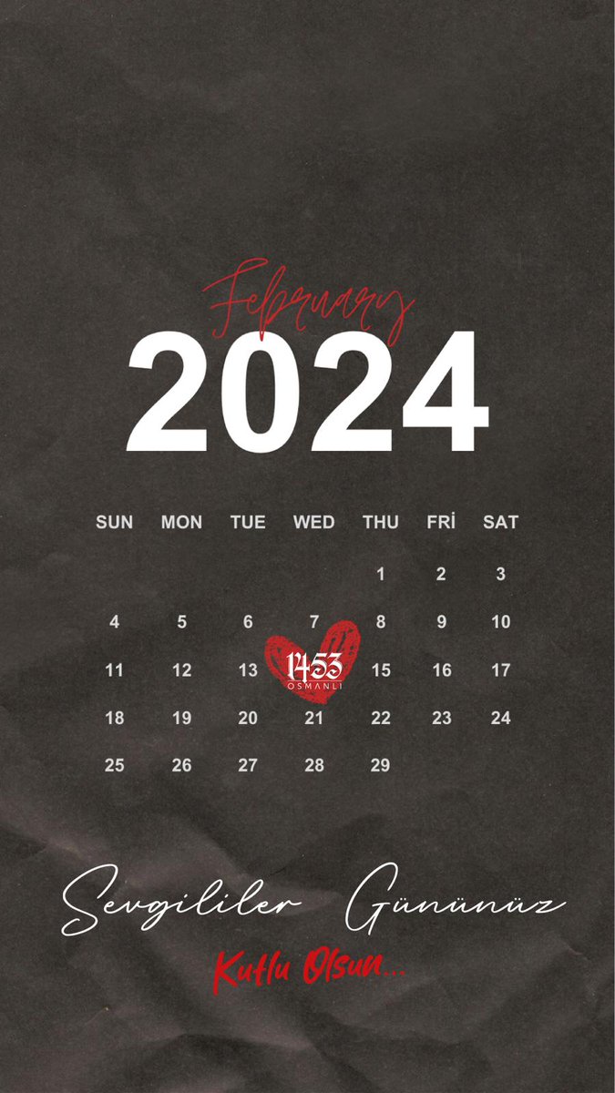 Sevgililer gününüz kutlu olsun... ❤🥰