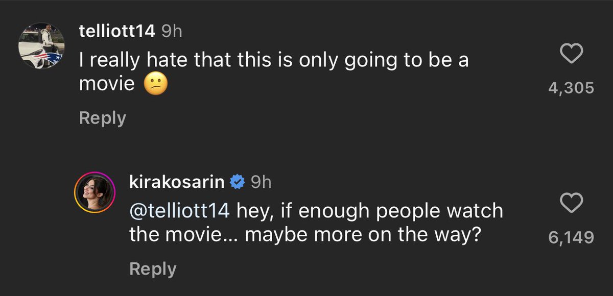 Kira Kosarin teased a possible sequel to #TheThundermansReturn movie if enough people watch the movie.