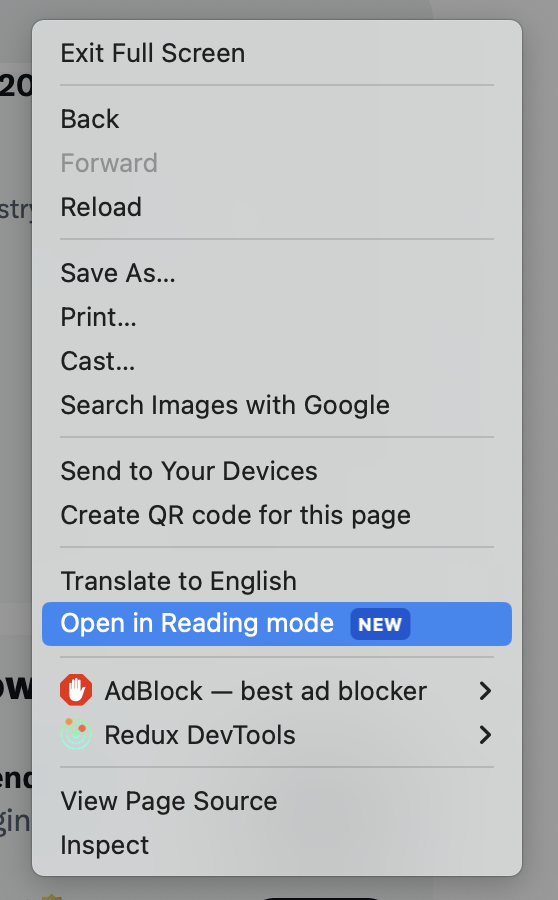 harshcrop's tweet image. Exciting news for @ChromeDevTools users! Google introduces a powerful new reading mode feature, streamlining your web reading experience. Say goodbye to distractions with clutter removal, dyslexia support, and more, all in one tool! 
#ChromeDevTools #ReadingMode