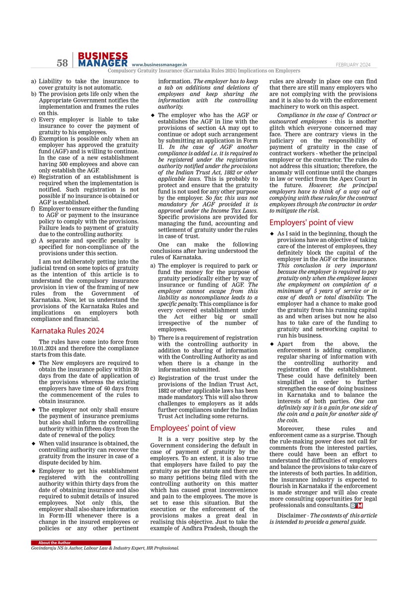 tdanil's tweet image. The move is set to ease this situation. But the execution or the enforcement of the provisions makes a great deal in realising this objective. businessmanager.in/compulsory-gra… #labourlaw #labourrights #labourrelations #labour #industry #industrial #industryinsights #enforcement #employee