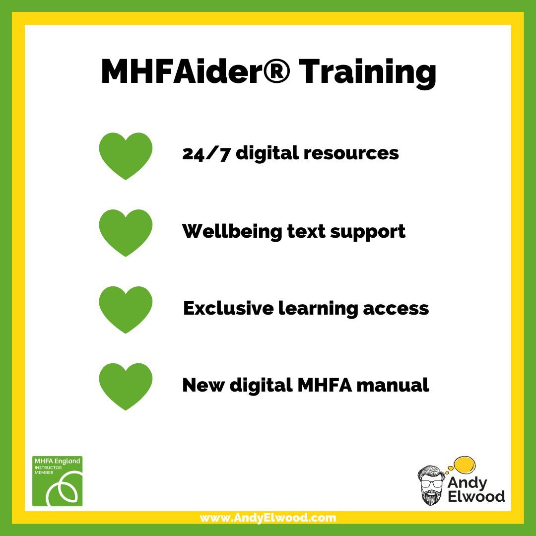 Show yourself some love on Valentine’s day! 💚
You are the most important person here - put your own oxygen mask on first.
Recharge your energy levels, focus &amp; mood 🔋 

Get details of my next 2 open #MHFA courses: buff.ly/3Kz45bX

#MentalHealth #MentalHealthFirstAid