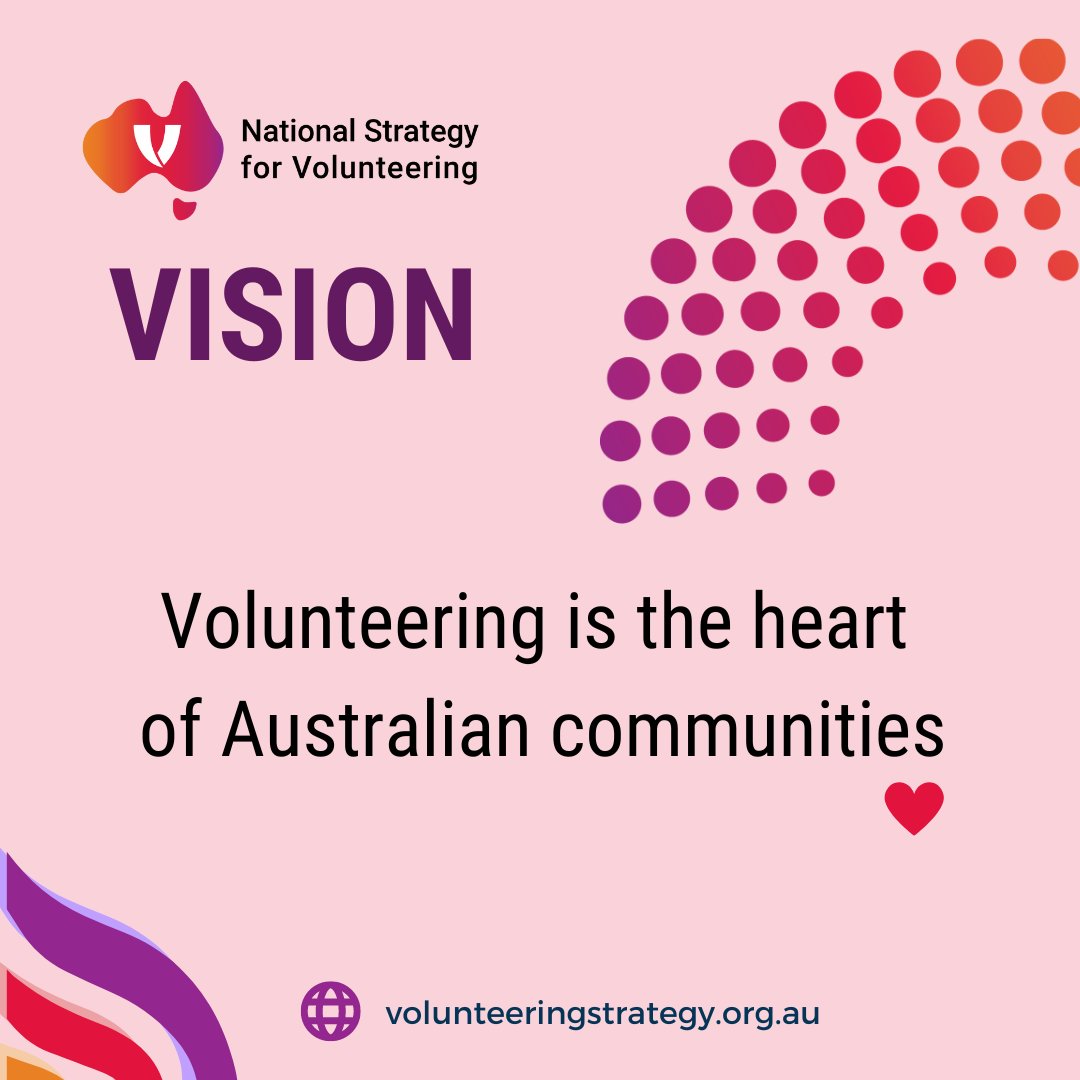 Be our valentine by supporting the National Strategy for Volunteering’s vision for a future where volunteering is at the heart of Australian communities. Visit the website to learn more: volunteeringstrategy.org.au