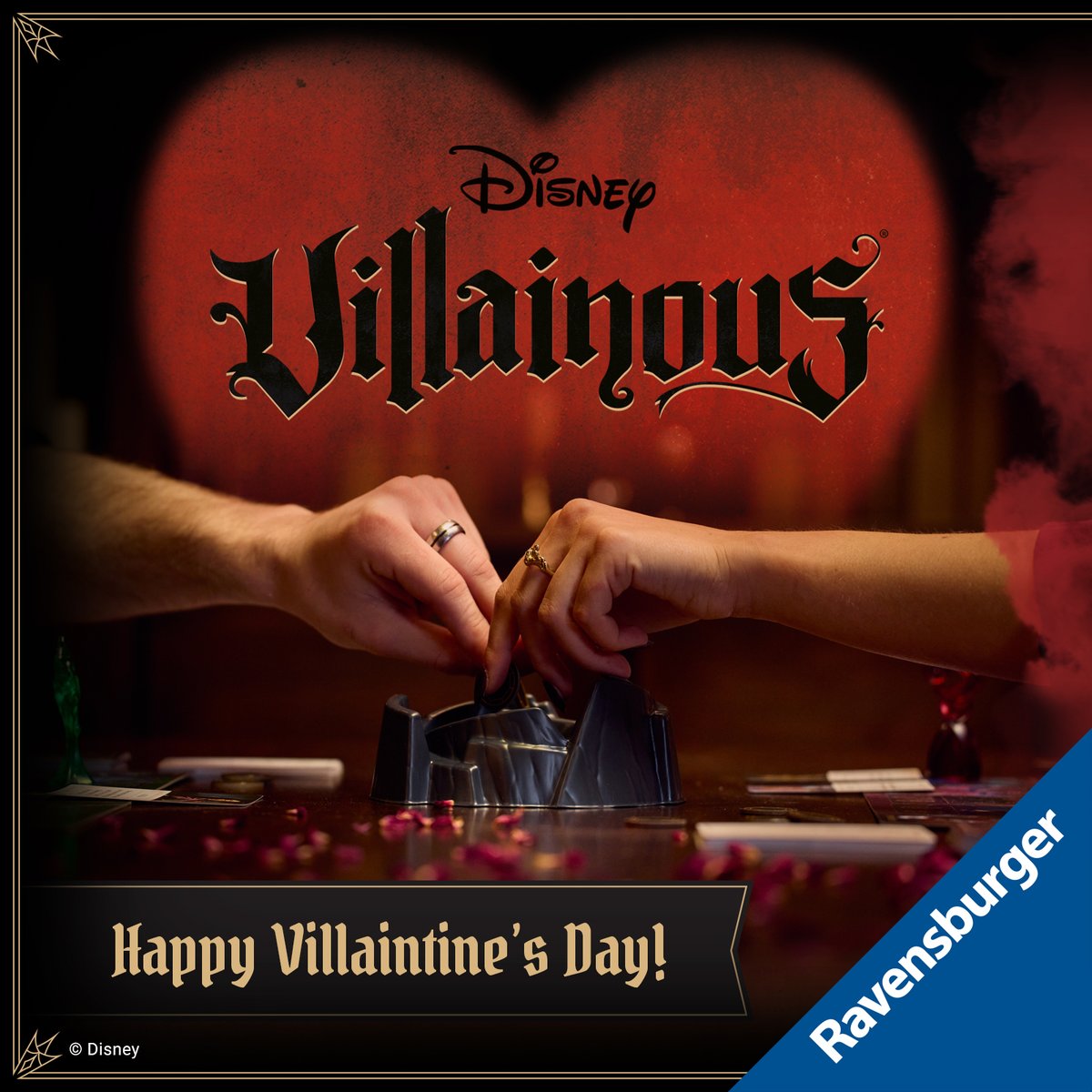 Happy Villaintine's Day! ❤️🖤 🛒Disney Villainous: rav.wiki/ShopVillainous #Disney #VillaintinesDay #BoardGames #Ravensburger #DisneyVillainous #Villainous