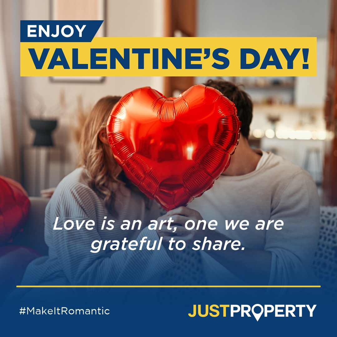 And, like a work of art created with love, so are our homes vibrant with hues of connection and gratitude. It is a beautiful work of art that evolves with every shared moment and hospitality. 

Happy Valentine's Day!
 
#ValentinesDay #JustProperty #LoveYourSpace #HappyHome