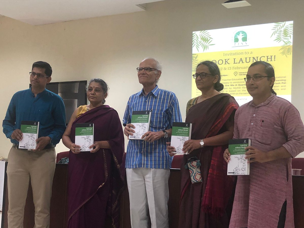 Learning without Burden: Where are We a Quarter Century after the Yash Pal Committee Report, TISS's groundbreaking volume, coedited by Dr. Ritesh Khunyakari, is out now! Dive into essential insights from renowned scholars on education's future. @SES_tisshyd @TISSpeak @cete_tiss