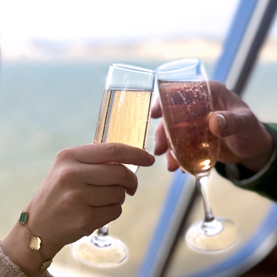 Love is in the air as we set sail on this Valentine's Day. Welcome aboard! ❤️🥂✨ #ValentinesDay