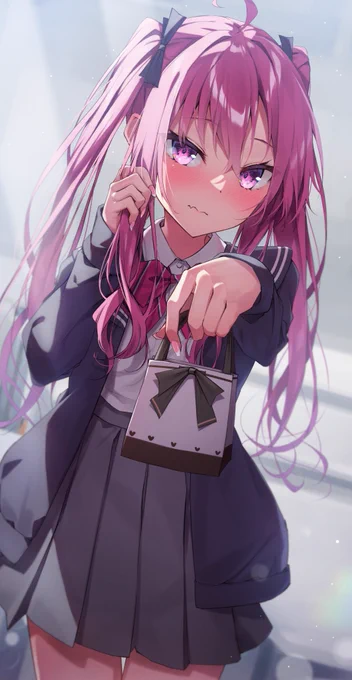 制服グレイス③チョコ…あげる…。べ、別に本命なわけじゃないわよ…?!#sdvx_art 