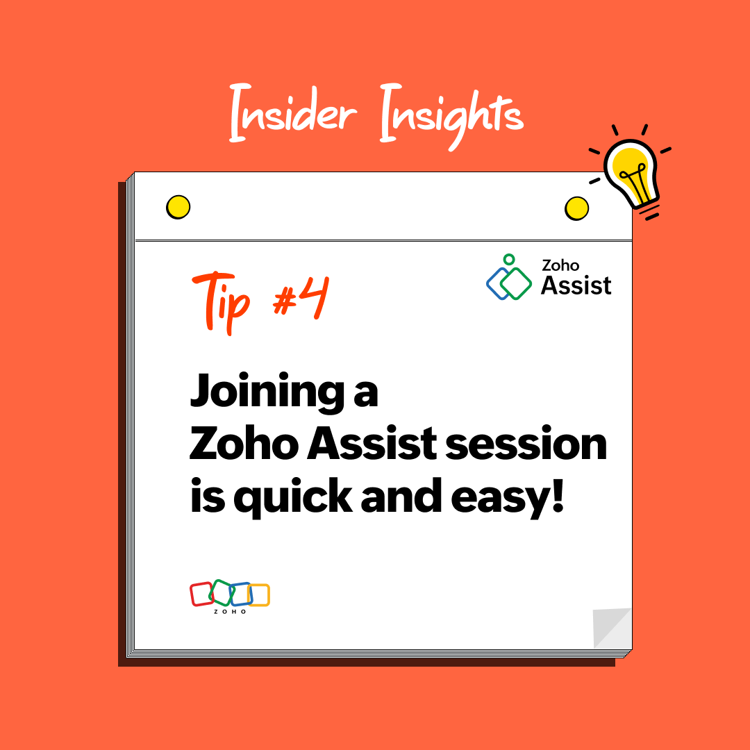 ZohoAssist's tweet photo. 👉 Learn how to seamlessly join remote support sessions in Zoho Assist with our detailed #InsiderInsights guide: https://t.co/2tOyvQUBNa
#remotedesktop #remotesupport #unattendedaccess #zohoassist #zoho #joinsession #customersupport #technology https://t.co/DUwvZwwzgV