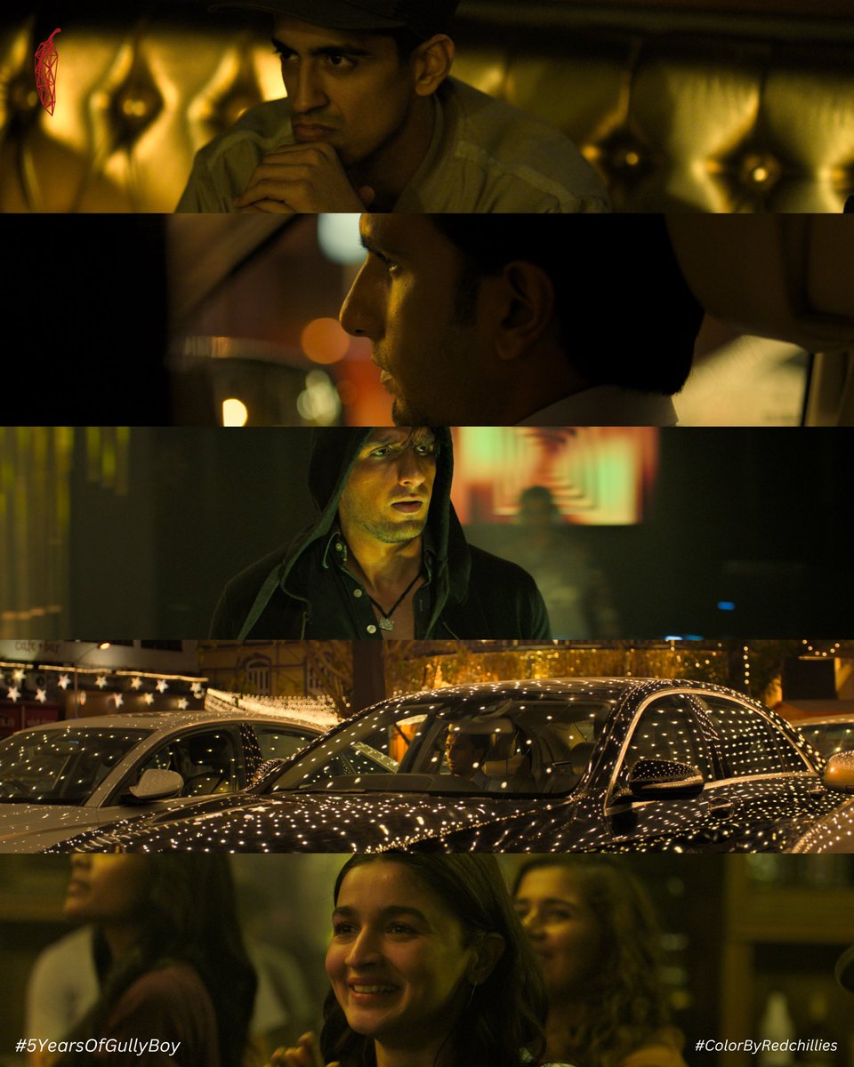 color_rcvfx's tweet photo. In every gradient, every hue,
Characters brought to life, so true,
Every tint, every shade,
Narratives unfold, stories made.
As we mark #5YearsOfGullyBoy on #ValentinesDay, we're reminded of the immense love and support you all poured into the film! Here, we share powerful frames showcasing how varying color tones capture diverse moods!
❤️🎶🎙🎧
➖
Director : Zoya Akhtar
DOP : Jay Oza
Colorist : Makarand Surte
➖
#ColorByRedChillies 🌶
#GullyBoy