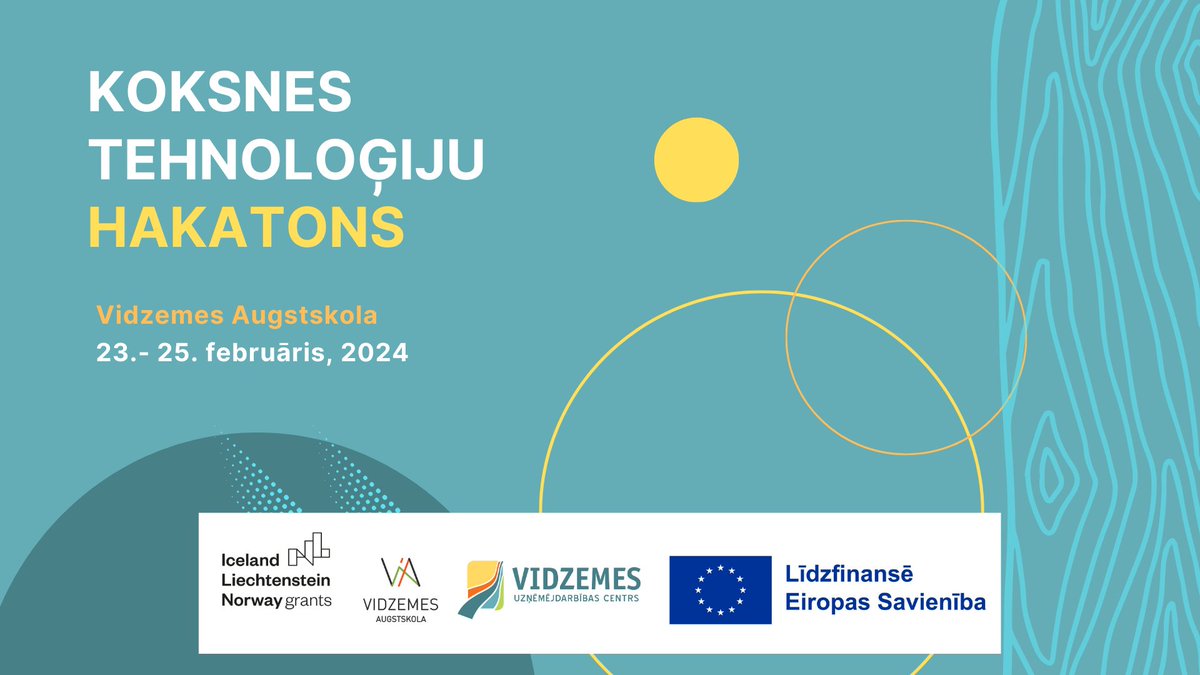 👉 Ja esi nozarē vai saistīts ar to, tad koksnes tehnoloģiju hakatons noteikti ir notikums, kurā  Tev jābūt!

Ieskaties ➡️ hakatons.vidzeme.lv un piesakies ➡️ej.uz/koksnes_hakato…