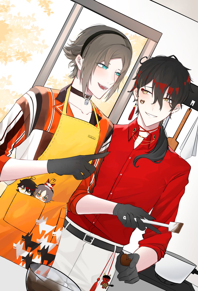 Chuer0w0's tweet photo. Happy Valentine's Day!!!!❤️🧡
#FoxAkuma #Vosta https://t.co/jduC4fcHqS